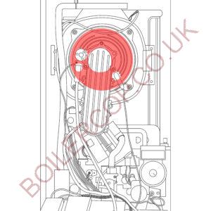 720851601 - BAXI - Neta-Tec - 28 GA - Burner Flange Ceramic Panel